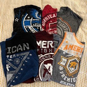 American fighter T-shirts all size extra-large in great condition one tank top